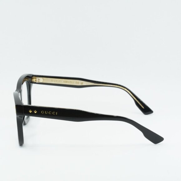 🕶️ New Gucci GG1086O 005 Eyeglasses - Black Frame - Picture 7 of 9